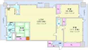 ヴィラ・クレセア植物園の物件間取画像